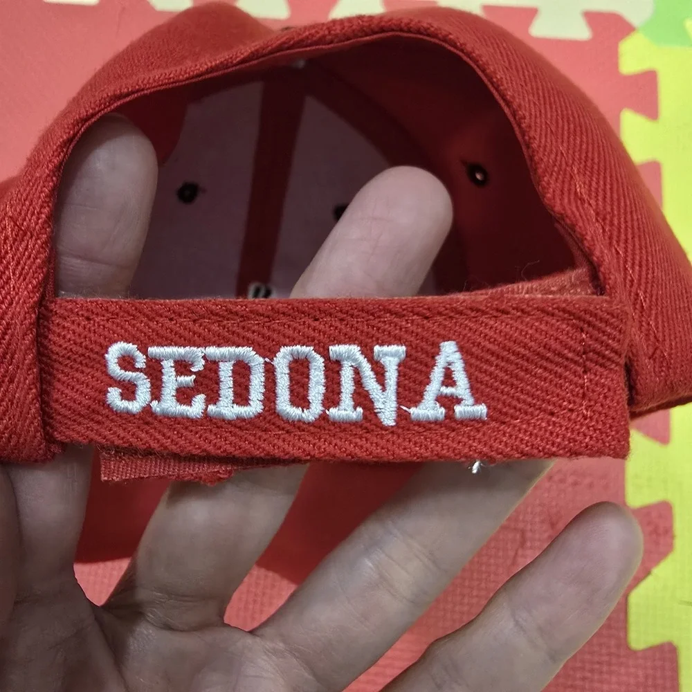 Sedona Arizona AZ Souvenir Baseball Cap Hat Red Black 3D Embroidery‎ Adjustable
